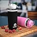 Infusion Pro 32 oz. Fruit Infuser Water Bottle with Insulated Sleeve & Detox Water eBook : Bottom Loading, Large Cage for More Flavor & Pulp Strainer : Delicious, Healthy Way to Up Your Water Intake