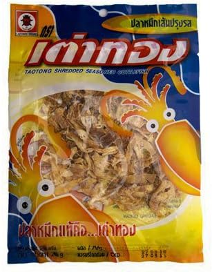 Taotong Shredded Seasoned Cuttlefish 24 G. Pack of 6