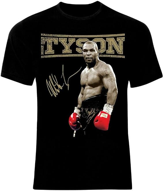 FAIR New Mike Tyson Boxing Men's Black T Shirt Black L: Amazon.co.uk