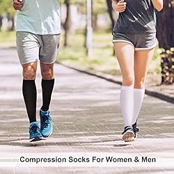 Athbavib 3 Pairs Open Toe Compression Socks for Men