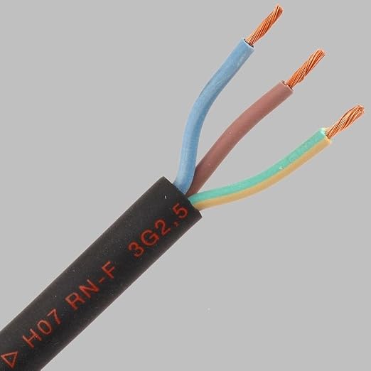 Titanex H07RNF 50 Metres of 3 x 2.5 mm2 Rubber Cable Amazon.co.uk