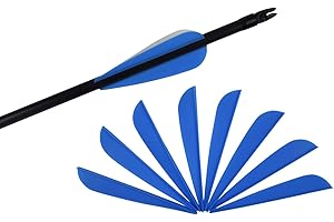 TY ARCHERY 3 Inch Arrow Fletching Vanes Plastic Feather for DIY Archery Hunting Targeting Arrows(Pack of 50)