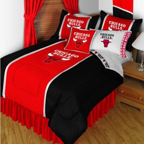 NBA Chicago Bulls Queen Sidelines Comforter and Sheets