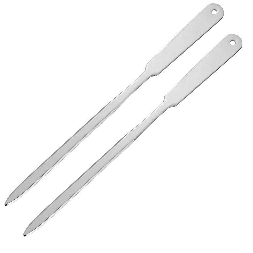 Metal Letter Opener, 2Pcs Stainless Steel Envelope Openers Paper Cutterly Utility Cutter Tools for School Office Home