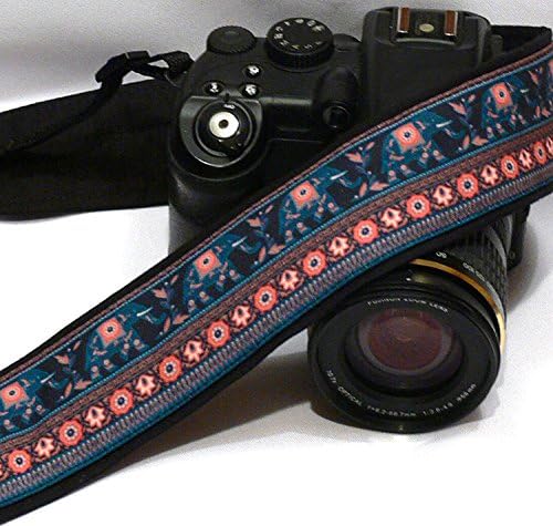 Lucky Elephants Camera Strap. DSLR Camera Strap. Canon, Nikon Camera Strap. Women Accessories; 026