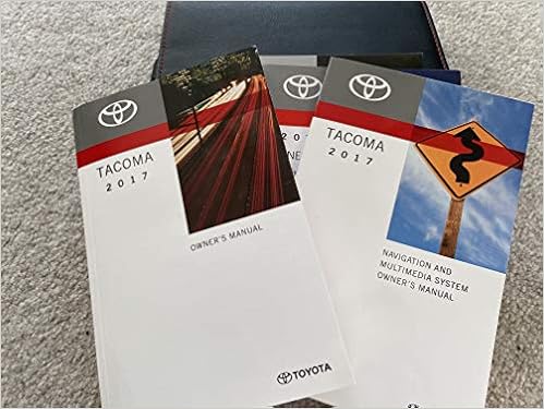 2017 Toyota Taa Owners Manual With Navigation Books 2017 Toyota Taa Owners Manual With Navigation Books