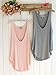 NINGMI 4 Colors Modal Cotton V neck Low cut Joker Vest Casual Tank Tops,Pink,Medium