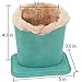 Eyeglass Holder Stand | Plush Lined Glasses Holder Case For Desk And Nightstand | Safely Protects And Stores Eyewear, iPhones And Supplies | Teal Blue Green