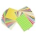Mudder Color Coding Labels Set, 15 Sheets 3/ 4 Inches Round Dot Labels and 15 Sheets 1/ 2 Inch Round Dot Stickers