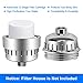 12 Stages Shower Filter Cartridge Replacement, badiJum High Output Universal Showerhead Water Filter Cartridge to Remove Chlorine, Flouride and Heavy Metals - 1 Pack