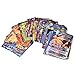 100pcs Poke Cards TCG Style Card, mega ex Cards Full Art, Includes 59 ex Cards 20 mega ex Cards 20 gx Cards 1 Energy Card Look alikes