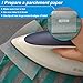 Fimax Compatible for Brother P-Touch TZe TZ TZe-FA3 TZe-FA231 Fabric Iron-on Tape, Fabric Labels for Clothes, Blue/Black on White, 12mm(1/2 inch), 2-Pack