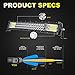 TURBO SII 20/22″ LED Light Bar Curved Triple Row 306W Flood Spot Combo Beam Led Bar W/ 2Pcs 4in 60W Off Road Driving Fog Lights with Wiring Harness-3 Leads for Jeep Trucks Polaris ATV Boats Lightingthumb 1