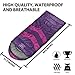 Gold Armour Sleeping Bags for Adults Kids Boys Girls Backpacking Hiking Camping, Cold Warm Weather 4 Seasons, Indoor Outdoor Use, Lightweight & Waterproof, Left Zipper (Purple & Fuchsia)