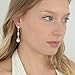 Mariell Rose Gold Vintage Wedding Luxe Simulated Pearl Drop Earrings for Brides with Art Deco Filigree CZ