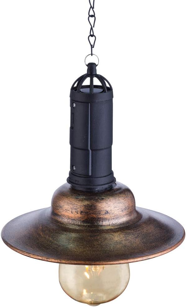 LED Solar Decken Pendel Lampe Landhaus Stil Terrassen Garten Außen