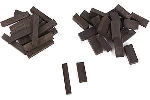 Yinfente 4/4 Violin nut saddle pure Ebony wood replace Violin nut Saddle 4/4 3/4 Size Violin Accessories Blank wood (1set)