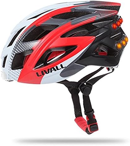 AuMoHall LIVALL BH60 Bike Helmet Smart Bicycle Cycling Helmet with Bluetooth Bling Taillight Hands-free Phone Call SOS Alert - Red