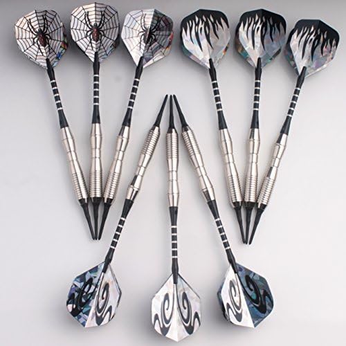 MAXMAU 9 Packs of Soft Tip Darts 18 Grams for Electronic Dartboard