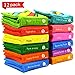 Soft Infant Books, Kingtree Baby's First Non-Toxic Fabric Soft Cloth Book Set, Rainbow Early Education Toys for Toddler, Infants and Kids - Pack of 12