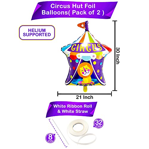 Huge, 30 Inch Circus Tent Balloon Circus Theme Party Decorations