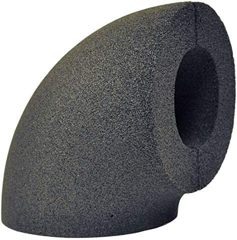 Foamglas 1-1/8" Pipe Fitting Insulation for 90(Deg) Elbow, Closed Cell Glass, Black - 568826, (Pack of 2)
