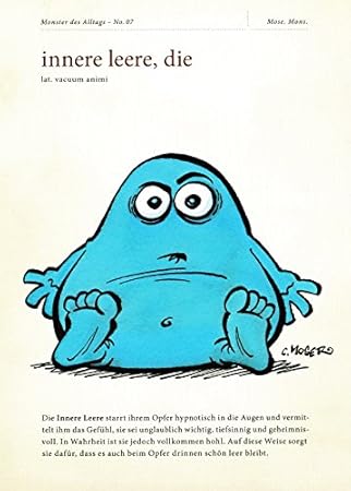 3er-Packung: Postkarte'Monster des Alltags - No. 07: innere leere, die'