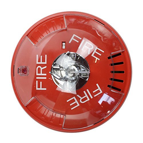 Wheelock Hsrc Hsc Series Red Ceiling Mount Fire Alarm Signal Horn Strobe by Wheelock