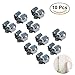 OUNONA 10pcs Broom Mop Holder Wall Mounted Garden Storage Rack (Grey)