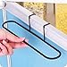 Alliebe 2pcs Towel Rack Hanging Holder for Organizer Bathroom Kitchen Cabinet Cupboard Hanger Over Door（White）