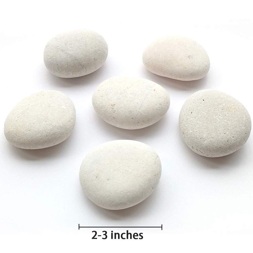 BigOtters Painting Rocks, 12 Rocks for Painting Kindness Rocks Range from About 2 to 3 inches, About 3.7 pounds of Rocks