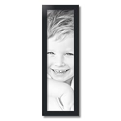 ArtToFrames 7x25 Inch Black Picture Frame, This