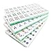 Chinese Numbered Acrylic Tiles Mahjong Set 144 Green Tiles 1.25 Inch Easy-To-Read Game Set /Complete Set 6LBS / Birthday Mah Jongg / Majiang Green