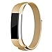 For Fitbit Alta HR and Alta Bands, Maledan Stainless Steel Milanese Loop Metal Replacement Accessories Bracelet Strap with Unique Magnet Lock for Fitbit Alta HR and Alta Gold Small