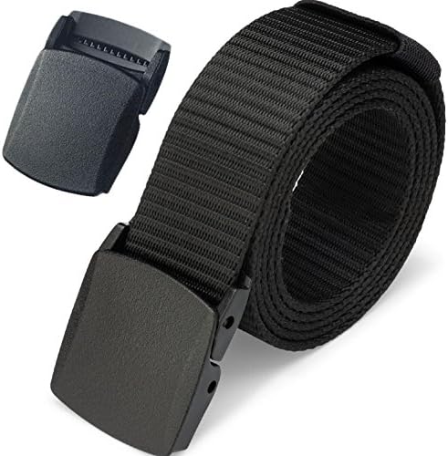 Dragon Ninja Tactical Belt Nylon Web Canvas Webbing Adjustable Waterproof Military Style Includes Two Removable Buckles