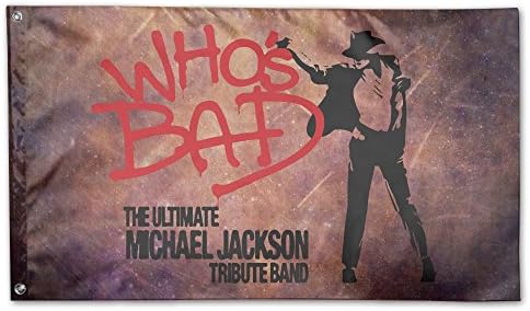 Sport Home MJ Whos Bad You Are Not Alone Flag Sing Layer Retangular Flag 3' X5'