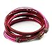 Victoria Echo Handmade Multilayer Wraps Colorful Cords Leather Bracelet Pink