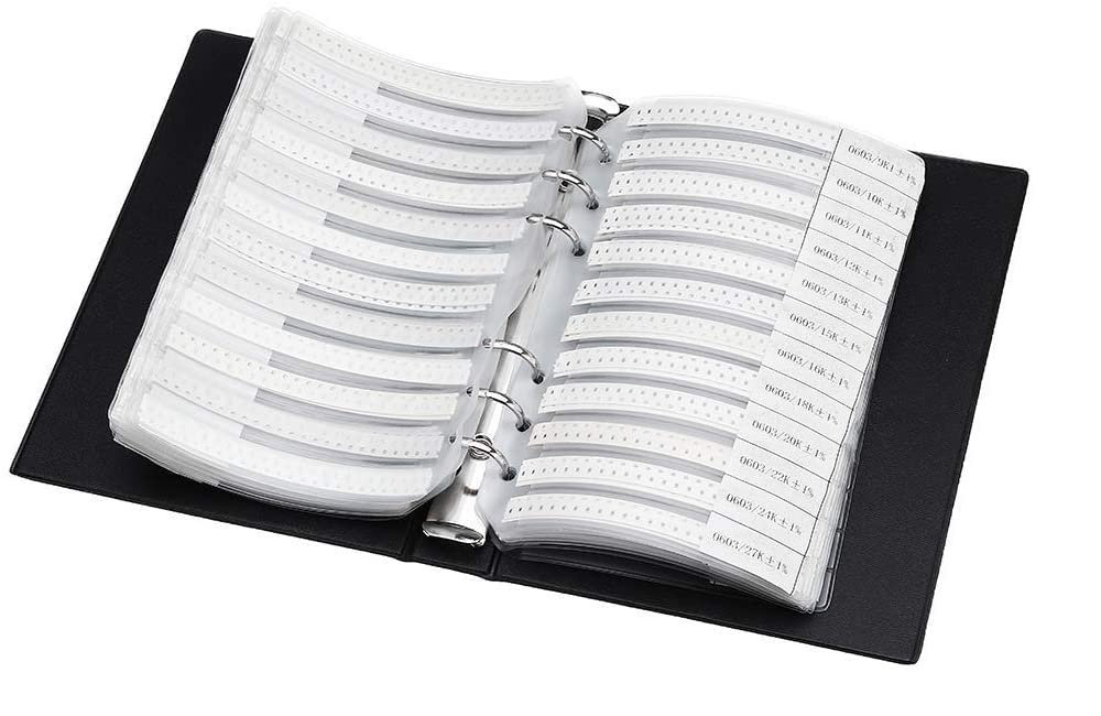 Fasizi 1% 0603 SMD 170 Values Resistor (0 ohm-10M ohm) And 55 Values Capacitor (1pF-1uF) Assorted Kit Sample Book