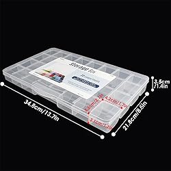 32 Grids Clear Plastic Organizer Box, Craft Storage