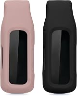 kwmobile 2x Clip Holders for Fitbit Inspire 3 2 Ace 3 Black Dark Rose view 4