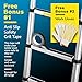 Telescoping Ladder 12.5 Ft – Aluminum Telescopic Extension Folding Step Ladder Extends – Climb Up to Loft or Attic w/ Multi-Purpose Work Ladders – 330 LB Load - by Gad’s Quality