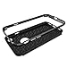 Willnorn Norn Armor Ultra Slim Carbon Fiber Style Dual Layer Protective Cellphone Case with Tempered Glass Screen Protector for iPhone 7 - Jet Black