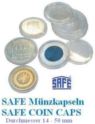 5 x SAFE Coin CAPS 22.5 MM / For Coins, Medals, 20 Cent coins 10 Euro Ruble Gold Santa Mark II - 20 Gold German German Empire