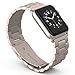 Apple Watch Band 38mm, Biaoge Stainless Steel Classic Metal Watch Strap Replacement for Apple Watch Series 3 Series 2 Series 1 (38mm Champagne Gold)