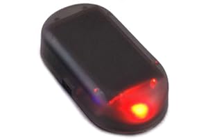 JINSHINING Red Strobe Signal Security System Universal Flash Warning LED Light Alarm Car Simulation Lamp Power Fake Theft Solar Simulation Fake Anti-Theft Caution,Anti-Theft，Alarm Systems
