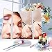 Led Lighted Vanity Mirror Trifold Makeup Mirror - NaCot 10X/3X/2X/1X Magnification Vanity Mirror Trifold 21 Led Lighted with Touch Screen for Countertop Cosmetic Makeup