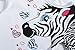 Family Feeling Little Girls Snug-Fit Pajamas Sets 100% Cotton Pjs Clothes Kid Size 4 White/Black