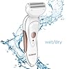 Conair Satiny Smooth Ladies All-In-One Shave & Trim System, Electric Shaver for Women, Cordless/Rechargeable, Use Wet or Dry