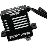 NSDRC RS100 High Torque Micro Servo for SCX24 Servo, TRX4M Servo - Premium Black CNC Aluminum, 5V - 8.4V - 1/24 &amp; 1/18 Scale RC Cars Electronics, Water Resistant (RS100 - Micro SERVO)
