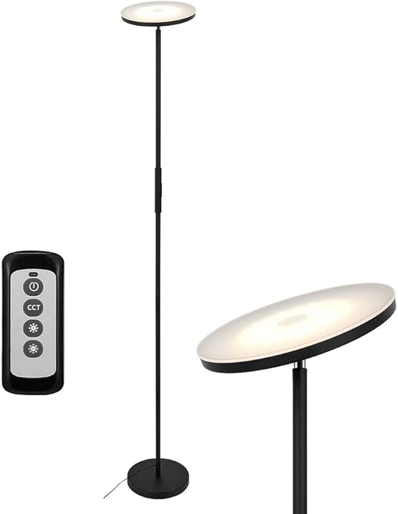 Anten 20W Lampadaire led Lampe sur Pied led avec Luminosité Réglable Lampadaire Salon avec